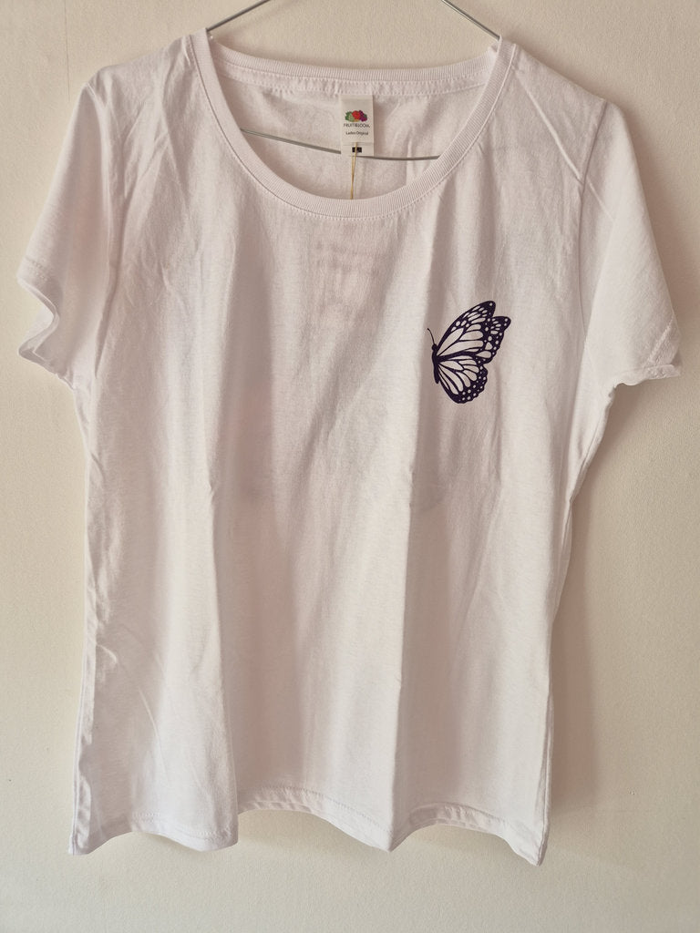 T-shirt papillon pailleté