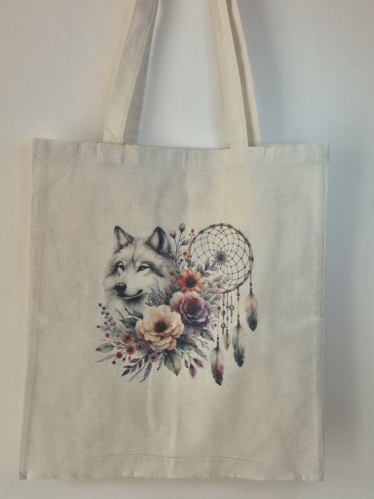 Tote Bag Loup Attrape-Rêves