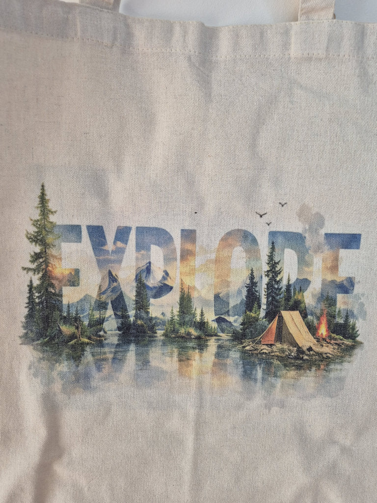 Tote bag Camping