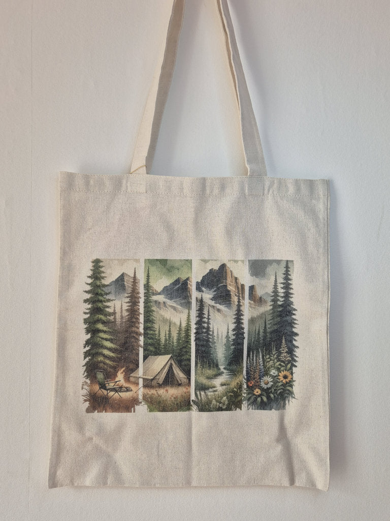 Tote bag Camping