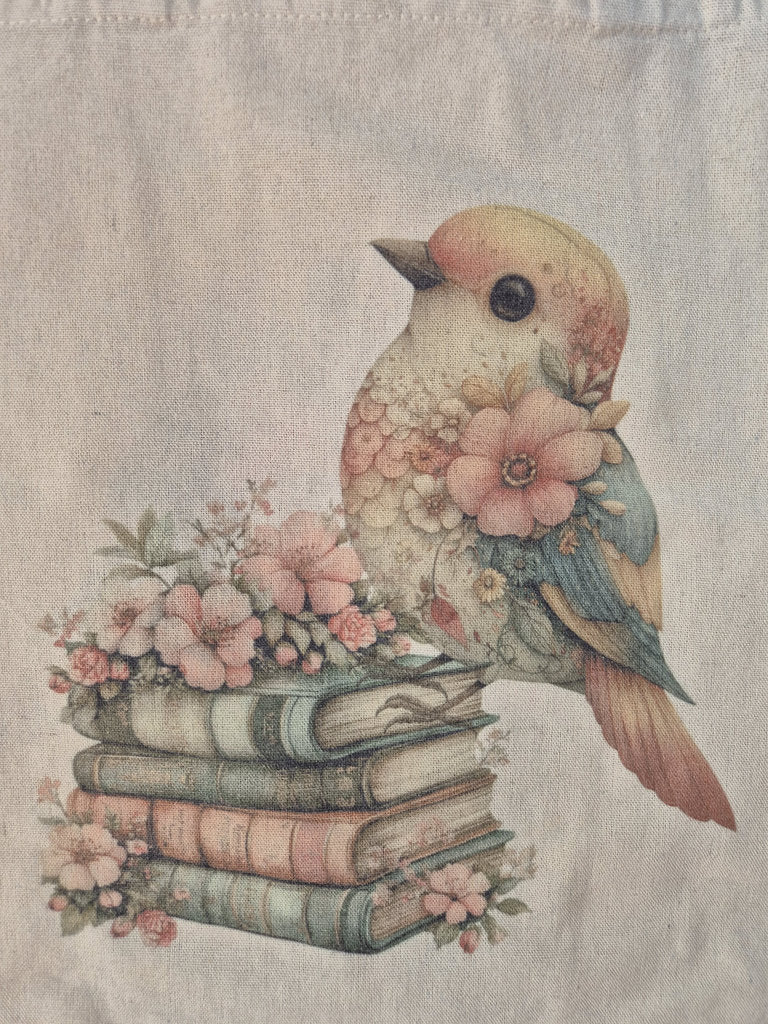 Tote bag Oiseau / Livre