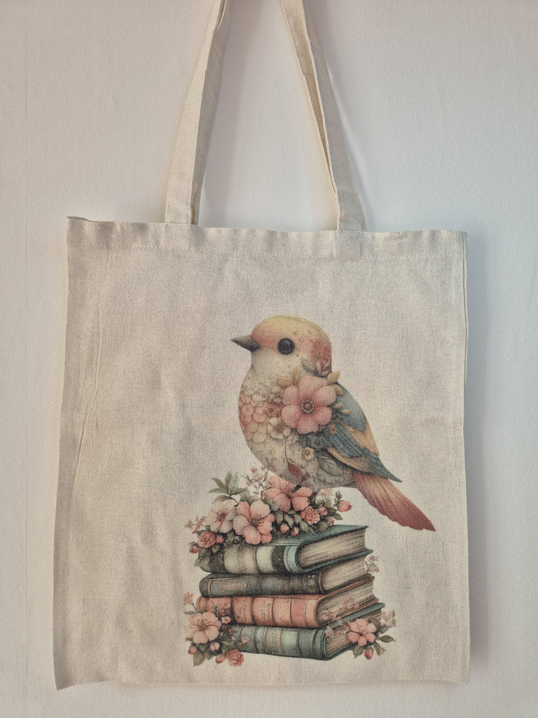 Tote bag Oiseau / Livre