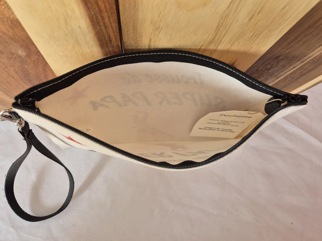 Grande pochette zippée